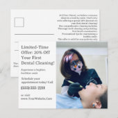 Tand- of zorgkliniek promotioneel briefkaart (Voorkant / Achterkant)