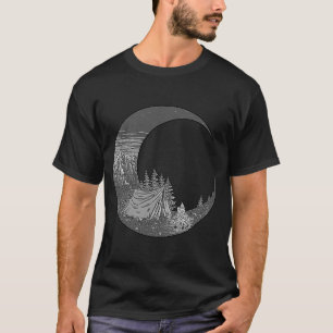  tand op de buitenzijde van de bergkamper t-shirt