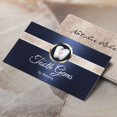 Tand Pareltjes Modern Navy Blue Dental Beauty Salo Visitekaartje