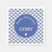 Tand Patroon Pensionering Tandarts Pensioen Partij Servet (Voorkant)