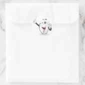 tand ronde sticker (Tas)