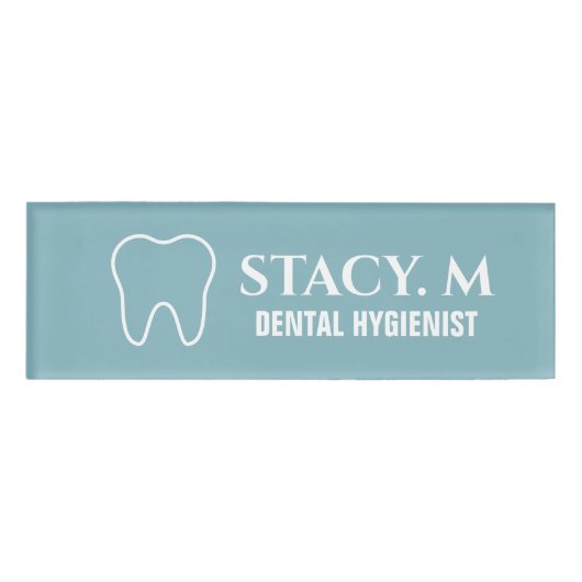 Tand Tandarts Assistent Hygiënist Tandheelkundige  Naambadge (Voorkant)