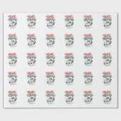 Tand Tandarts Kerstmis Kerst  Cadeaupapier (Vlak)