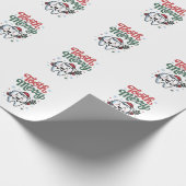 Tand Tandarts Kerstmis Kerst  Cadeaupapier (Hoek)