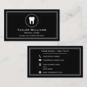 Tand tandarts tandheelkundige kliniek tandheelkund visitekaartje (Voorkant / Achterkant)