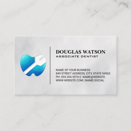 Tand Tang Logo Visitekaartje (Voorkant)