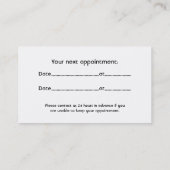 Tand - Visitekaartjes Afsprakenkaartje (Achterkant)