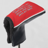 Tand voor het openen van flessen  golfheadcover (3/4 voorkant)
