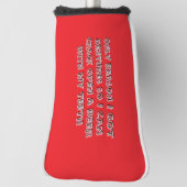 Tand voor het openen van flessen  golfheadcover (Draai 90)