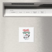 Tand Wees vrolijk Tandarts Kerstmis Magneet (Insitu (Vaatwasser))