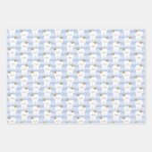 Tand wikkelpapier Flat Sheet Set van 3 Inpakpapier Vel (Voorkant 3)