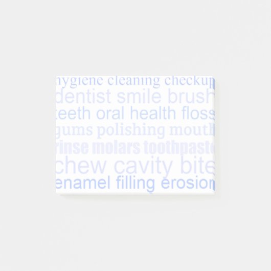 Tand Word Art Post-it® Notes (Voorkant)