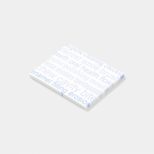 Tand Word Art Post-it® Notes (Schuin)