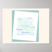 Tand Word Art Poster (Voorkant)