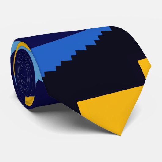 Tandachtige krokodil of trap omhoog stropdas (Opgerold)