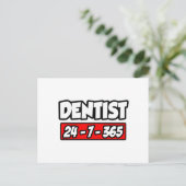 Tandarts 24-7-365 briefkaart (Staand voorkant)