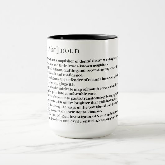 Tandarts Aangepaste Mok (Midden)