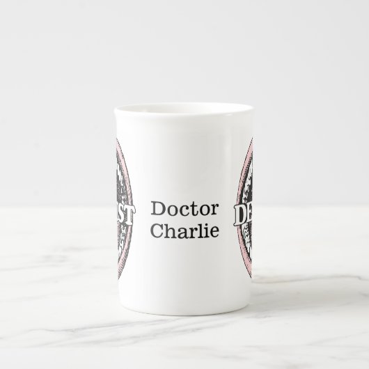 Tandarts aangepaste naam mokken (Voorkant)