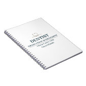 Tandarts Aangepaste Naam Sinds Jaar Notitieboek (Rechterzijde)