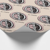 Tandarts aangepaste naam wrapping papier (Hoek)