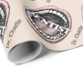 Tandarts aangepaste naam wrapping papier (Rol Hoek)