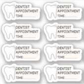 Tandarts Afspraak Herinnering Bujo Planner Kalende Sticker (Voorkant)