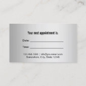 Tandarts Afspraak Herinnering Modern Blauw Tand Afsprakenkaartje (Achterkant)