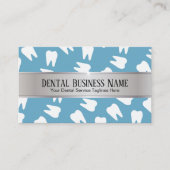 Tandarts Afspraak Herinnering Modern Blauw Tand Afsprakenkaartje (Voorkant)