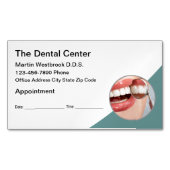Tandarts Afspraak Herinnering Visitekaartje Magnet Magnetisch Visitekaartje (Voorkant)