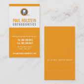 TANDARTS AFSPRAAK KAART :: moderne tand logo 6 Afsprakenkaartje (Voorkant / Achterkant)