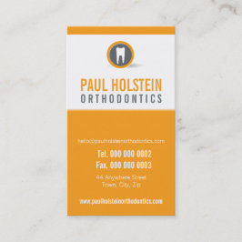 TANDARTS AFSPRAAK KAART :: moderne tand logo 6 Afsprakenkaartje