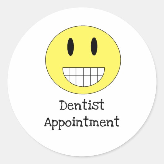 Tandarts Afspraak Kalender Stickers (Voorkant)