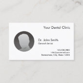Tandarts afspraak minimalistische aangepaste foto afsprakenkaartje (Voorkant)