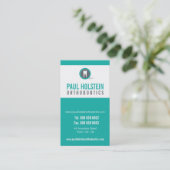 TANDARTS AFSPRAAK moderne tandheelkundige logo jad Afsprakenkaartje (Staand voorkant)