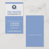 TANDARTS AFSPRAAKKAART :: moderne tand logo 3 Afsprakenkaartje (Voorkant / Achterkant)