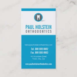 TANDARTS AFSPRAAKKAART :: moderne tand logo 7 Afsprakenkaartje