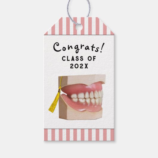 Tandarts Afstudeerfeest Gift Labels Cadeaulabel (Voorkant)