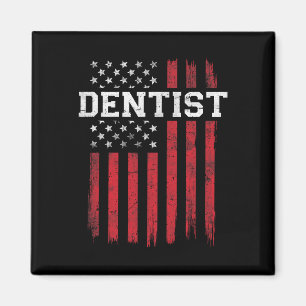 Tandarts Amerikaanse vlag USA Patriot Magneet