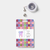 Tandarts Badge (Voorzijde met uittrekbare clip)