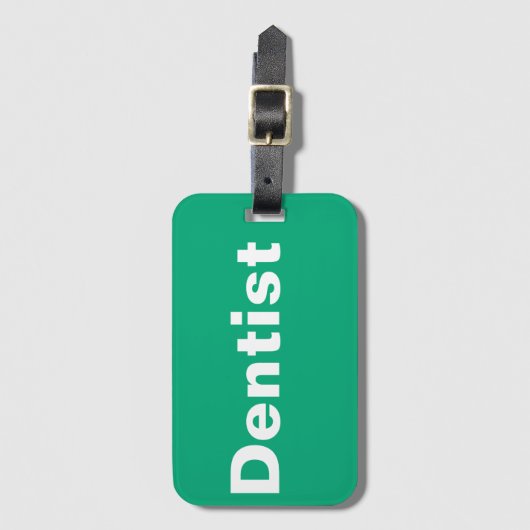 Tandarts Bagagelabel (Voorkant (verticaal))