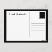 tandarts bluetooth-grap briefkaart (Achterkant)