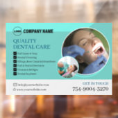 Tandarts Business Promo Custom Window Cling Raamsticker (Vel 2)