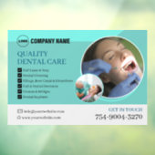 Tandarts Business Promo Custom Window Cling Raamsticker (Vel 3)