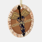 Tandarts Caduceus Keramisch Ornament (Rechts)