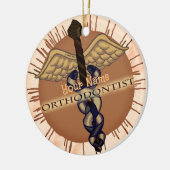 Tandarts Caduceus Keramisch Ornament (Links)