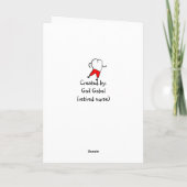 Tandarts Christmas Toot Kaart Tanddecoraties (Achterkant)