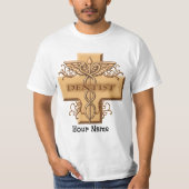 Tandarts Cross Caduceus T-shirt (Voorkant)