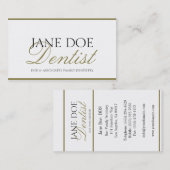 Tandarts DDS Family Tandheelkunde - Beschikbaar Le Visitekaartje (Voorkant / Achterkant)