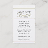 Tandarts DDS Family Tandheelkunde - Beschikbaar Le Visitekaartje (Achterkant)