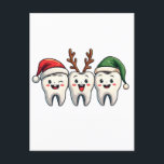 Tandarts Dental Christmas Santa Floss kerstboom Aankondigingskaart<br><div class="desc">Floss Christmas Design,  Christmas Floss Graphic,  Tandheelkundige Vakantie Kunst,  Tanden met Kerstmuts,  Tandarts Christmas Design,  Feestelijke Tandheelkundige Kunst,  Floss met Kerstmuts,  Kerst Tandheelkundige Thema,  Vakantie Floss Design,  Santa Hat Floss Graphic</div>